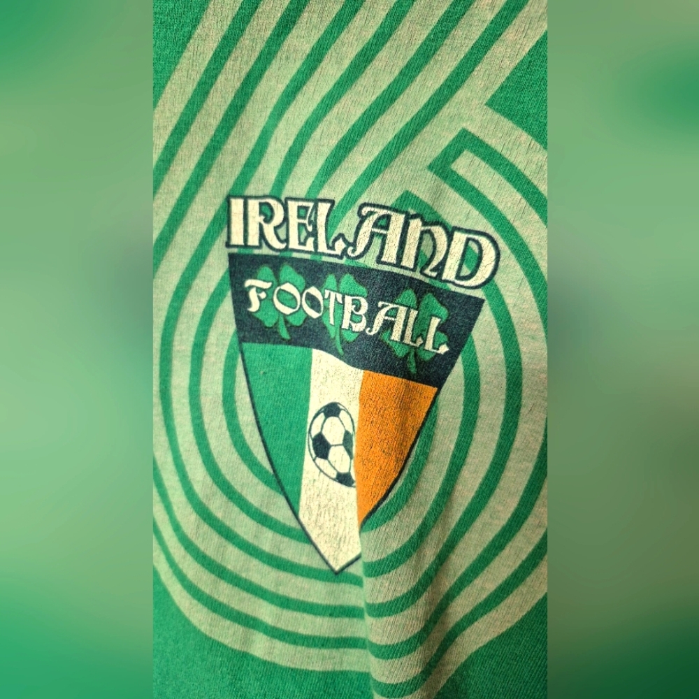 JEM Sportswear Green Ireland Football Ringer T-Shirt